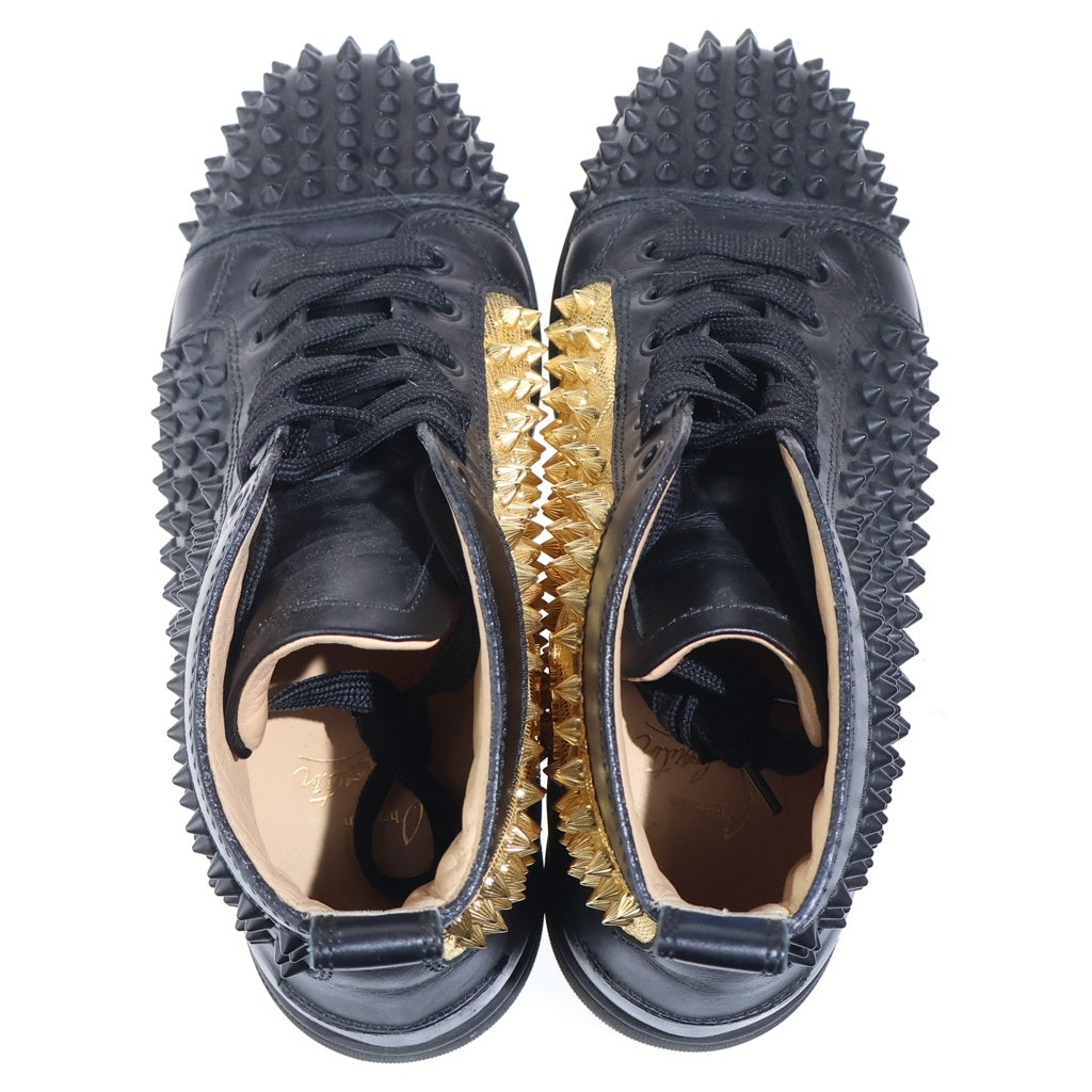CHRISTIAN LOUBOUTIN(クリスチャンルブタン) ノーリミット スタッズ ハイカットスニーカー ゴールド/ブラック