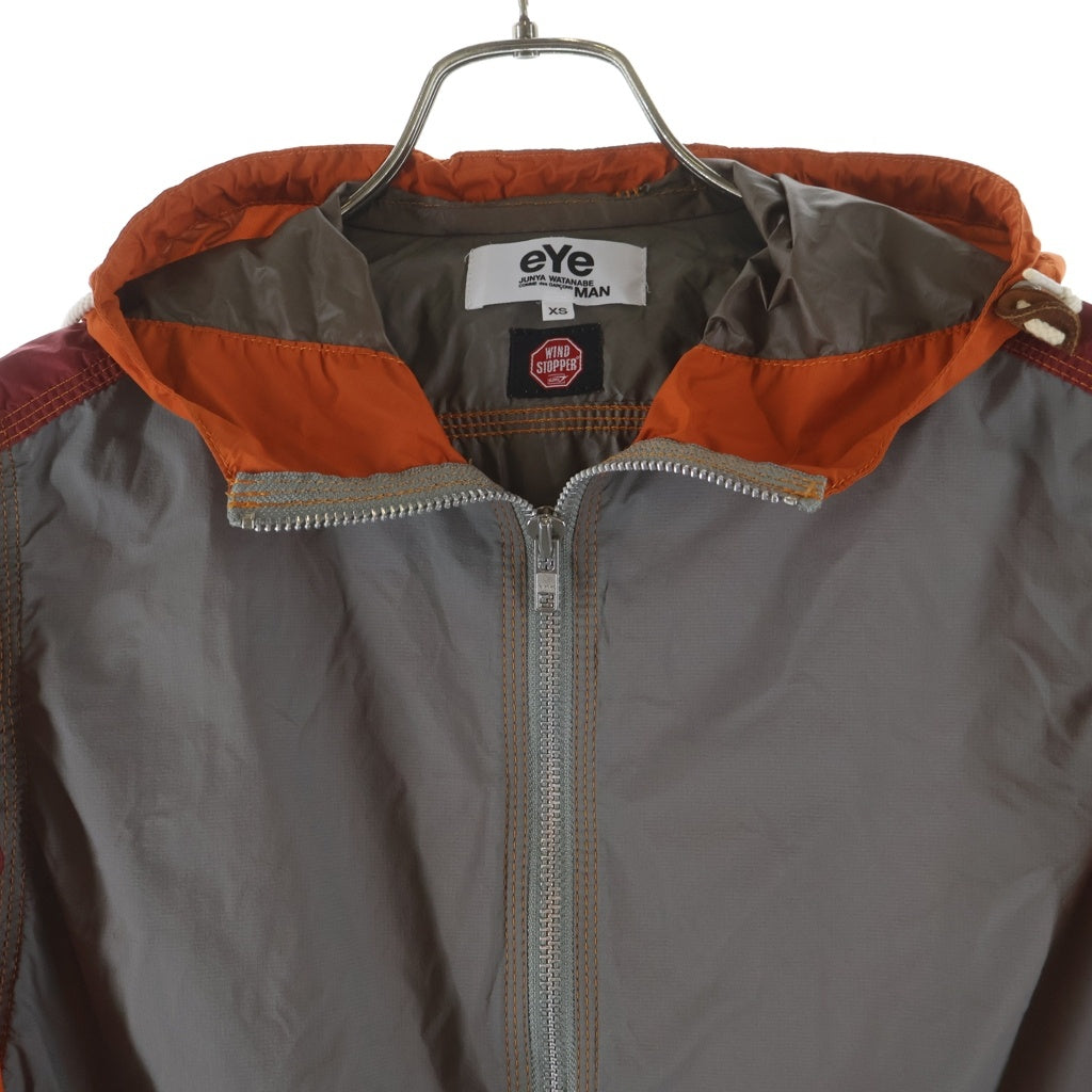eYe COMME des GARCONS JUNYA WATANABE MAN(アイ コム デ ギャルソン ジュンヤ ワタナベ マン) WINDSTOPPER ウィンドストッパー ナイロン マウンテンパーカー ジャケット グレー/オレンジ WE-J909 AD2009