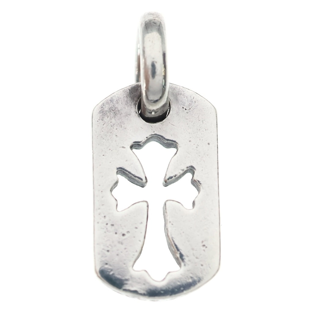 CHROME HEARTS(クロムハーツ) DT TNY CO CRS タイニーカットアウトクロスドッグタグ チャーム ペンダントトップ シルバー BCA252