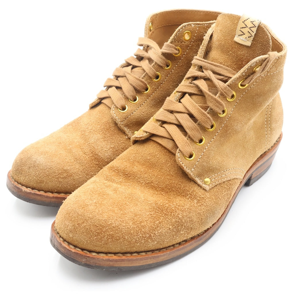 VISVIM(ヴィスヴィム) BRIGADIER BOOTS-FOLK ブリガディア アンクル スウェードブーツ ブラウン US9.5
