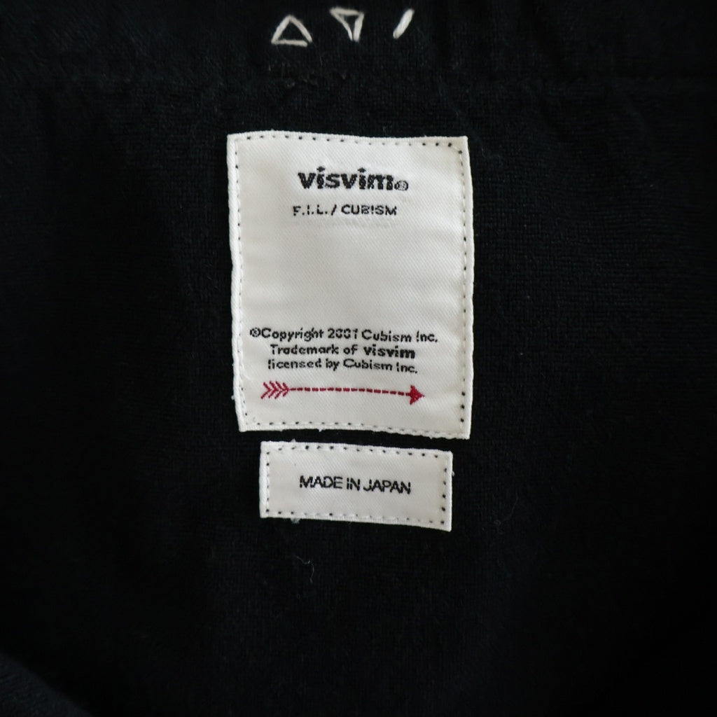 VISVIM(ヴィスヴィム) 19SS DUGOUT SHIRTL/S リネン シルク コットン 長袖ベースボールシャツ ブラック 0119105011013
