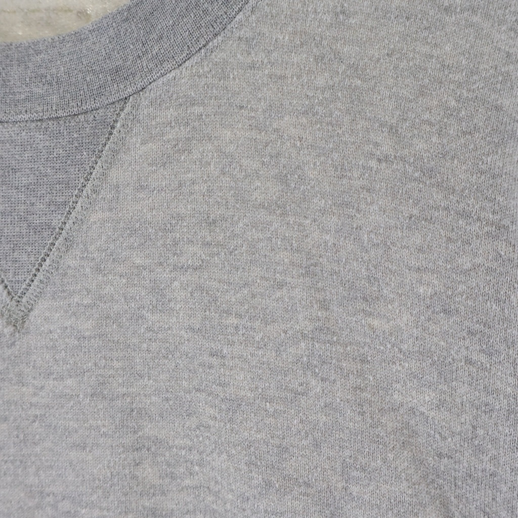 VISVIM(ヴィスヴィム) 23AW COURT SWEAT L/S C/WS カシミヤ混 クルーネック コートスウェット トレーナー グレー