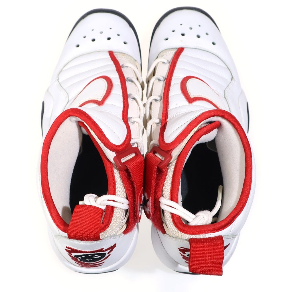 NIKE(ナイキ) AIR Shake Ndestrukt エアシェイク インデストラクト ハイカットスニーカー レッド/ホワイト US9/27cm 880869-100