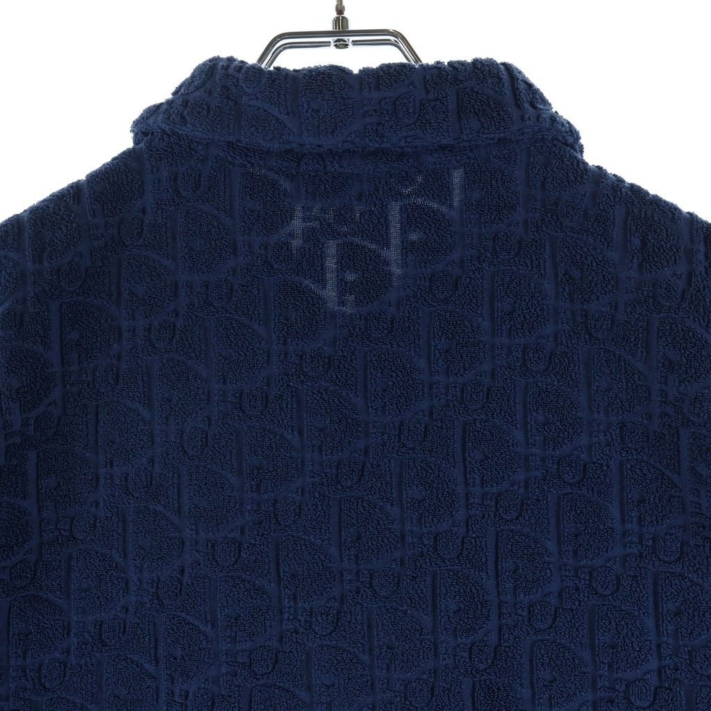 DIOR(ディオール) オブリークジャガード パイル地 半袖 ポロシャツ ネイビー 113J812A0614
