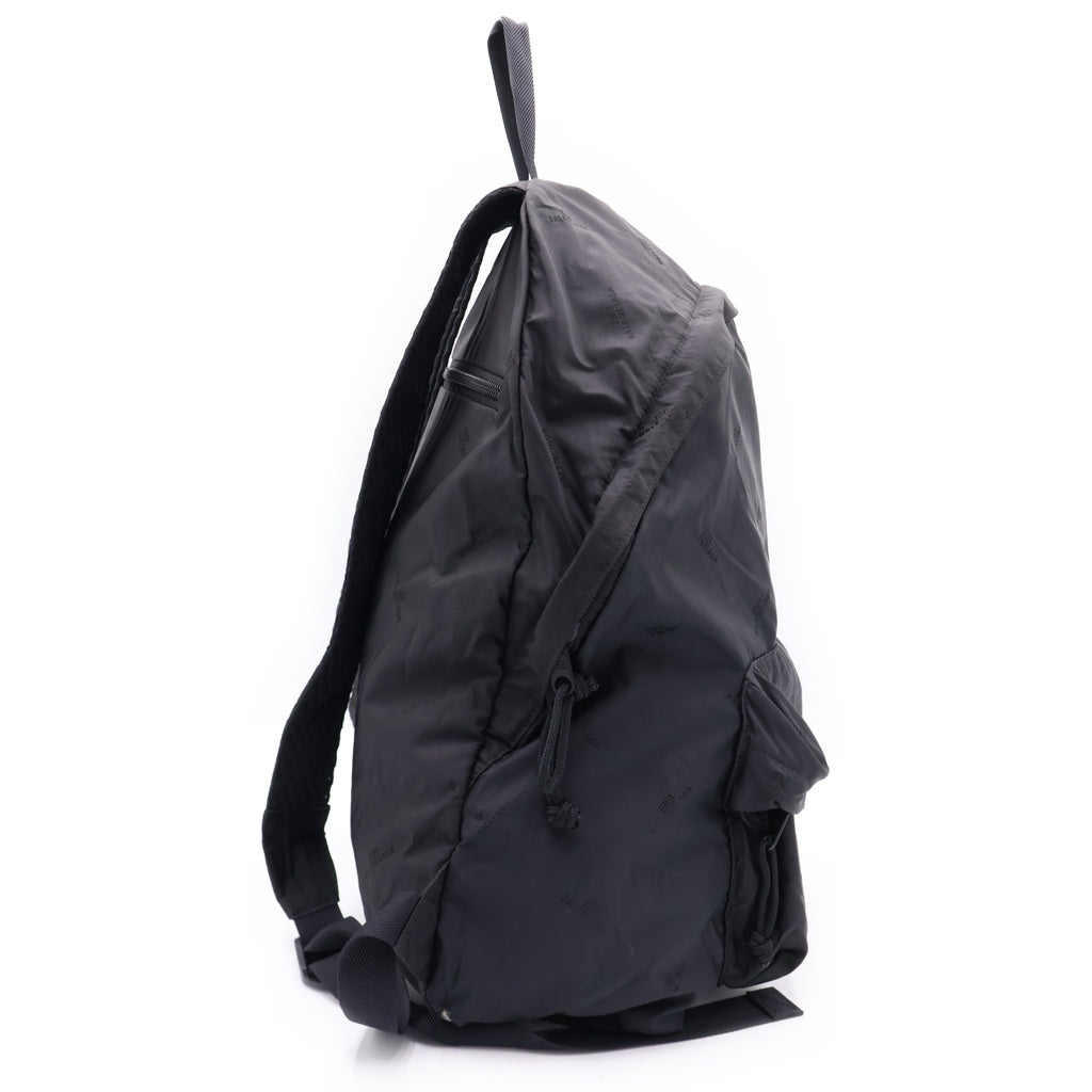 BALENCIAGA(バレンシアガ) ロゴプリント リュックサック バッグパック ブラック レディース