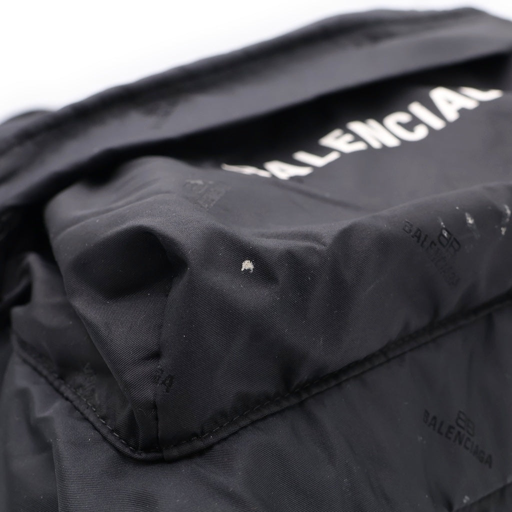 BALENCIAGA(バレンシアガ) ロゴプリント リュックサック バッグパック ブラック レディース