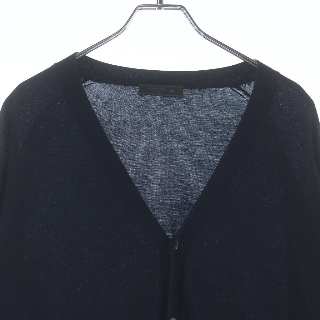 PRADA(プラダ) 17AW カシミヤブレンドニットカーディガン ネイビー SMC497