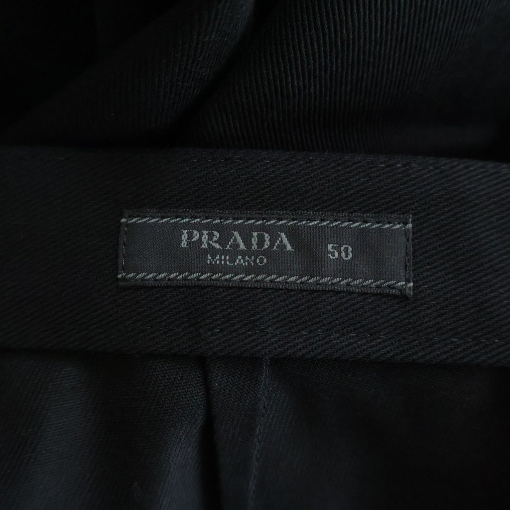 PRADA(プラダ) 23AW トライアングルロゴプレート ロングパンツ ブラック SPH313