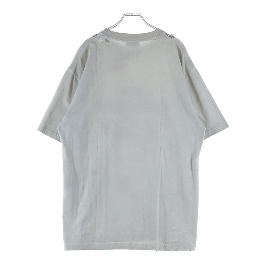 BALENCIAGA(バレンシアガ) 22AW スローガン ロゴプリント 半袖Tシャツ カットソー グレー 641655 TMVH3