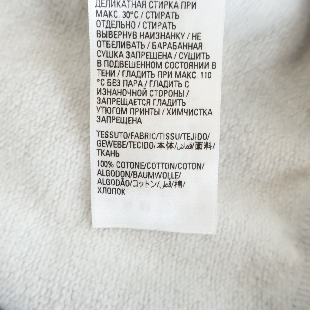 BALENCIAGA(バレンシアガ) 22AW スローガン ロゴプリントスウェット プルオーバーパーカーグレー 675003 TMVH4