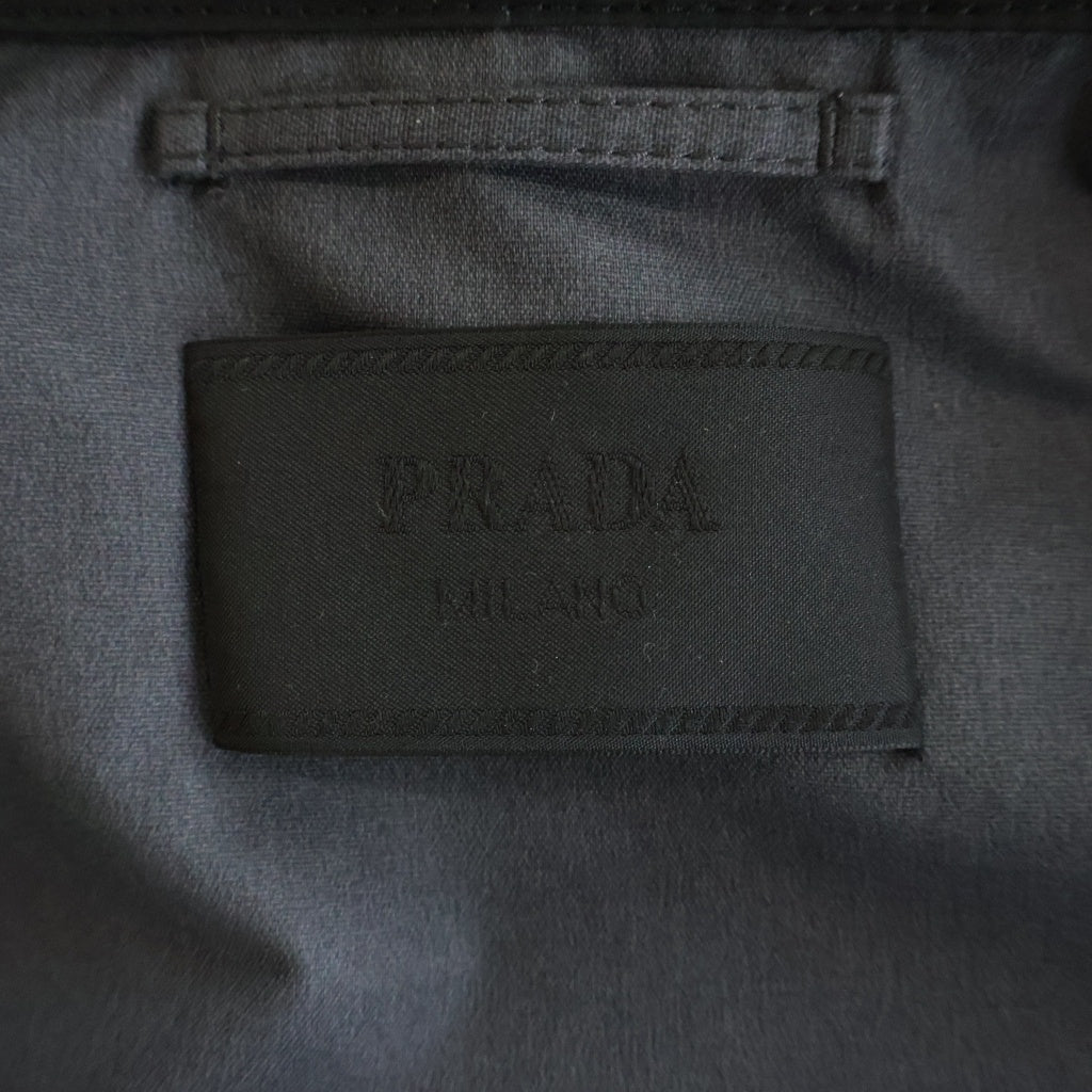 PRADA(プラダ) 21AW テクニカル ナイロン ジップアップ コート ブラック SGB042