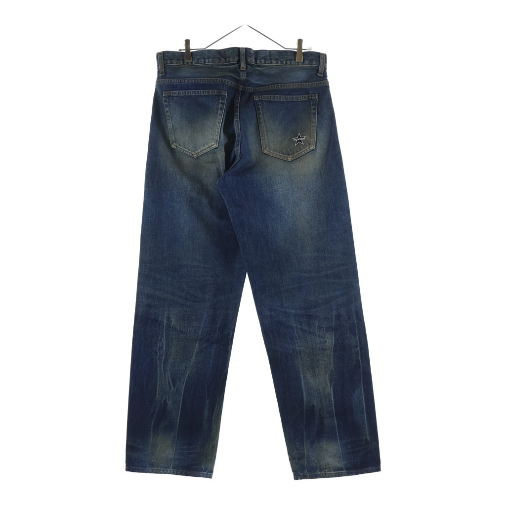 SUPREME(シュプリーム) 25SS Distressed Loose Fit Selvedge Jean ディストレスト ルーズ フィット セルビッジ ジーンズ バック ロゴ スター 加工 デニムパンツ