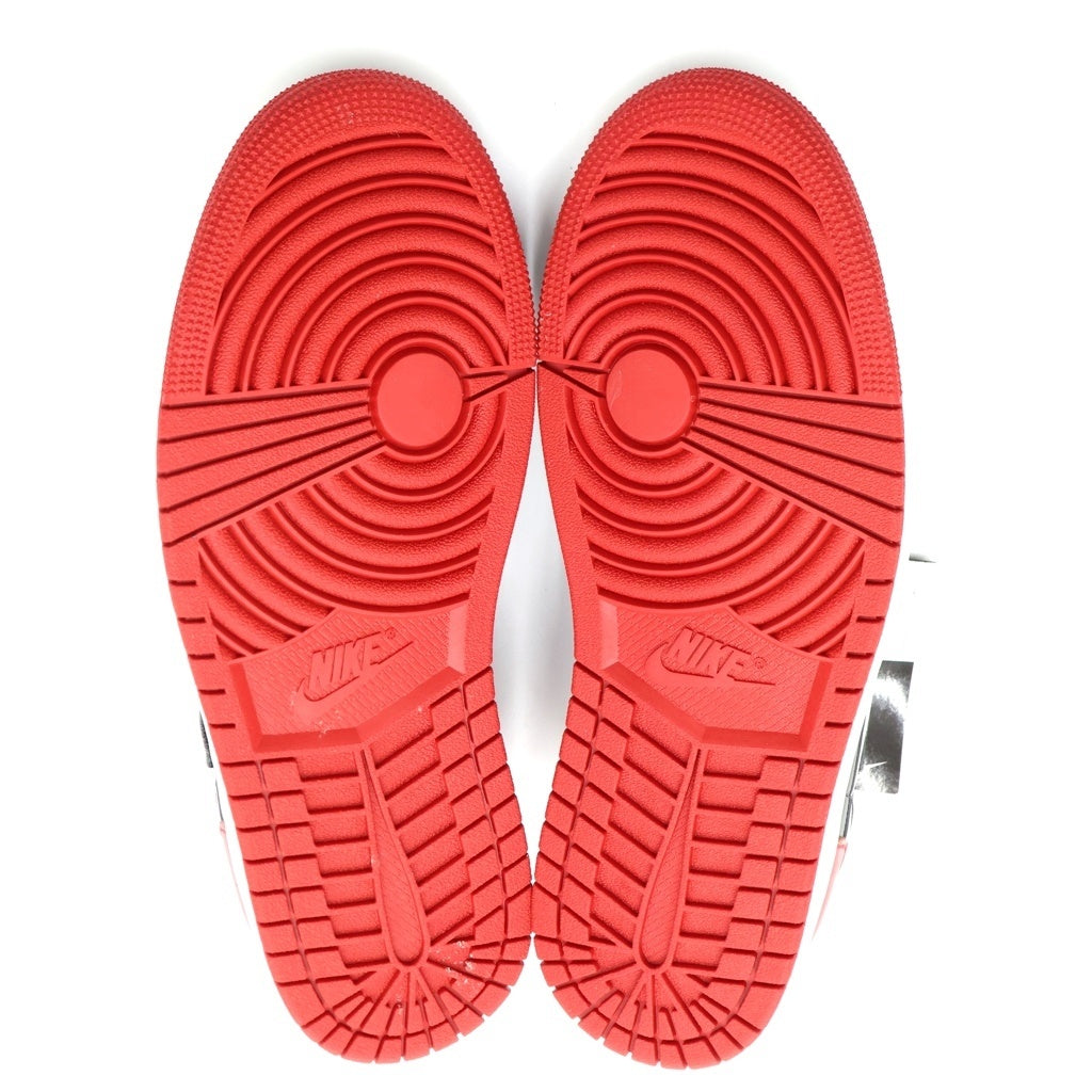 NIKE(ナイキ) AIR JORDAN 1 Low Flyease エアジョーダン ローカットスニーカー ブラック/レッド US9.5/27.5cm DM1206-066