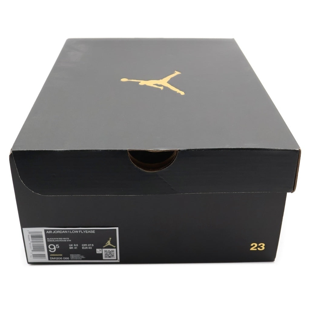 NIKE(ナイキ) AIR JORDAN 1 Low Flyease エアジョーダン ローカットスニーカー ブラック/レッド US9.5/27.5cm DM1206-066