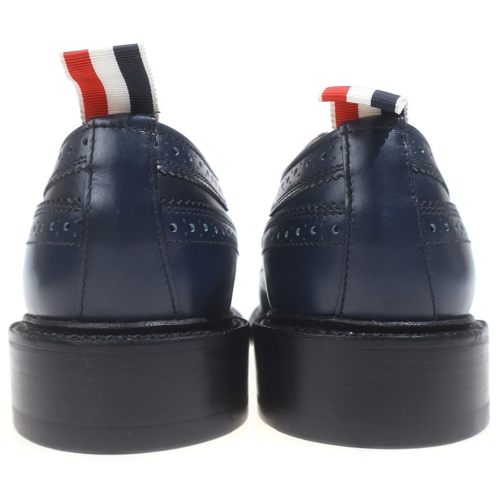 THOM BROWNE(トムブラウン) XAXY LONG WING BROGUE AFD002APN002 ロングウィング ブローグ レザー ビジネスシューズ ネイビー