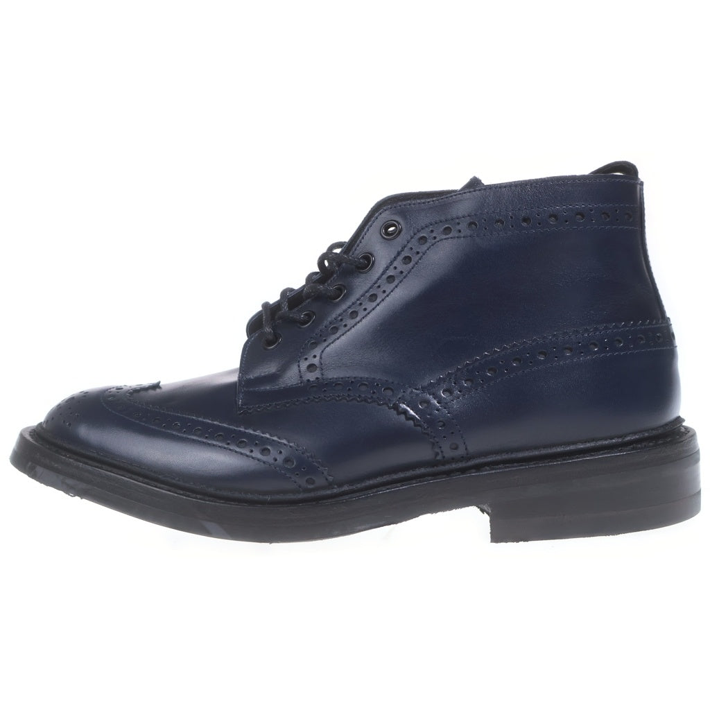 Tricker's(トリッカーズ) COUNTRY BOOTS M5833 フルブローグ カントリー ブーツ ビジネスシューズ ネイビー US7.5