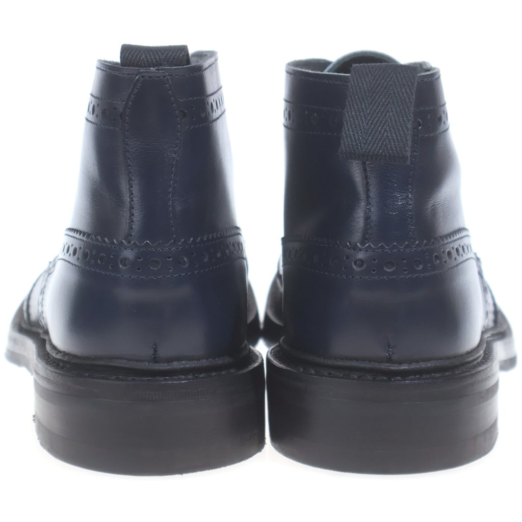 Tricker's(トリッカーズ) COUNTRY BOOTS M5833 フルブローグ カントリー ブーツ ビジネスシューズ ネイビー US7.5