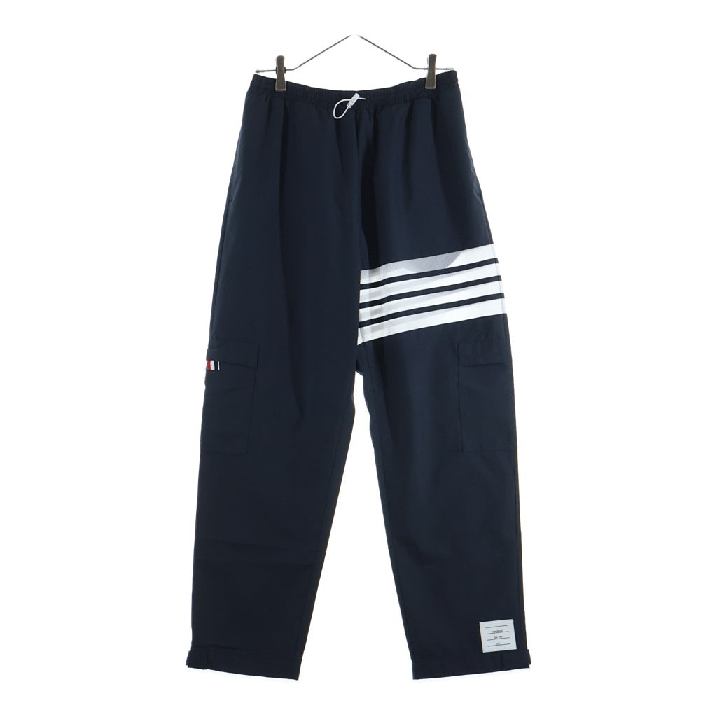 THOM BROWNE(トムブラウン) 4Bar Nylon Pant 4バー メッシュ ナイロンパンツ ネイビー MJQ163A-F0197 レディース