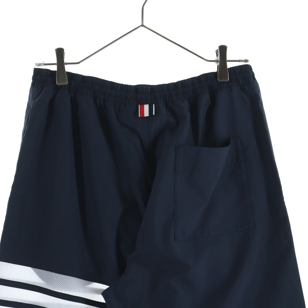 THOM BROWNE(トムブラウン) 4Bar Nylon Pant 4バー メッシュ ナイロンパンツ ネイビー MJQ163A-F0197 レディース