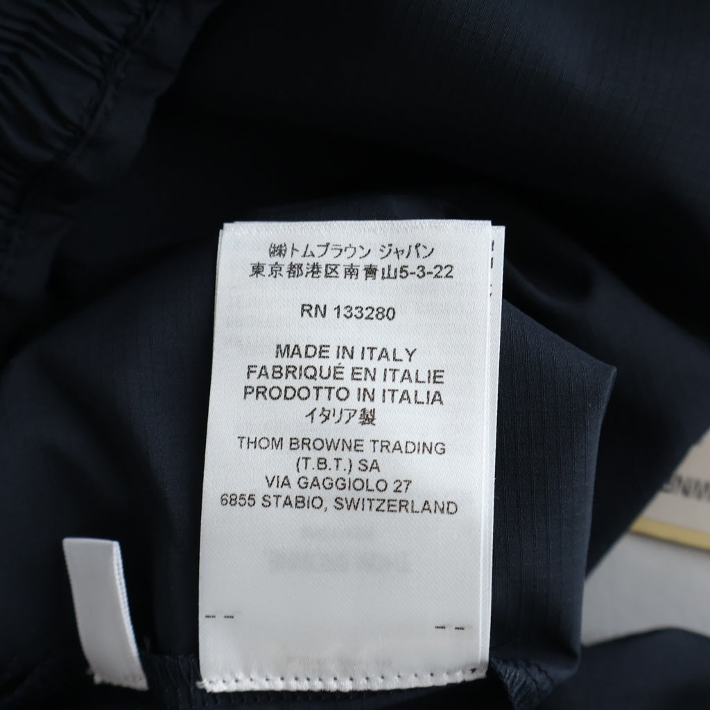 THOM BROWNE(トムブラウン) 4Bar Nylon Pant 4バー メッシュ ナイロンパンツ ネイビー MJQ163A-F0197 レディース