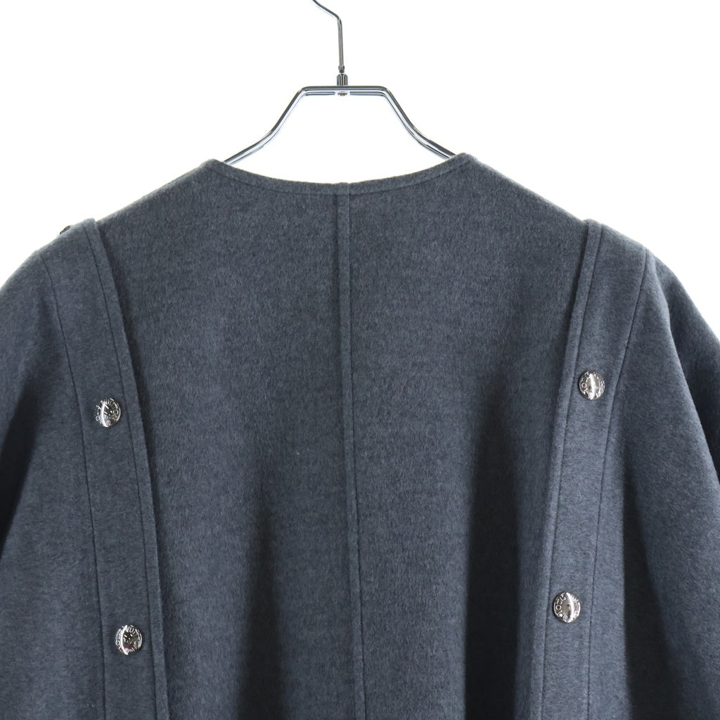LOUIS VUITTON(ルイヴィトン) 24AW ダブルフェイス ケープ ラップコート レディース グレー RW242WW QWE FRCO32