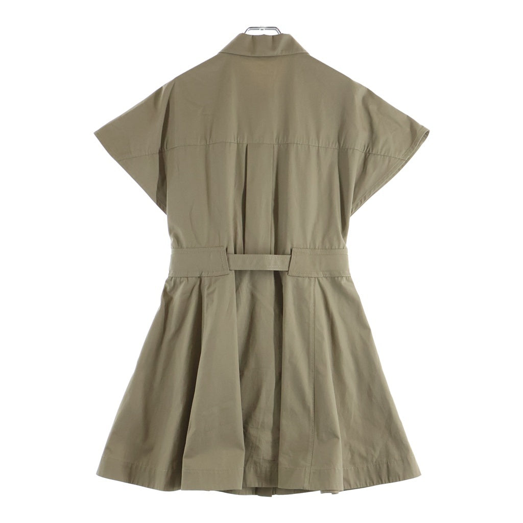 Christian Dior(クリスチャンディオール) 半袖シャツワンピース プリーツ ドレス ベージュ 547D40A3332 レディース