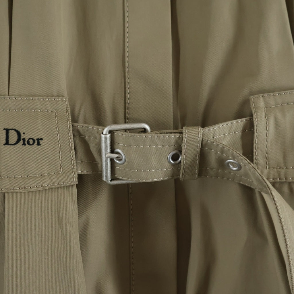 Christian Dior(クリスチャンディオール) 半袖シャツワンピース プリーツ ドレス ベージュ 547D40A3332 レディース