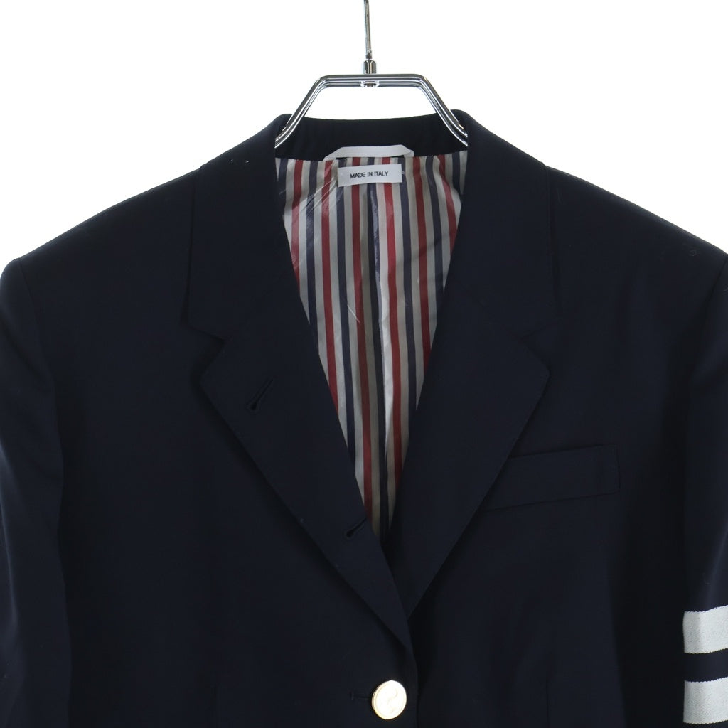 THOM BROWNE(トムブラウン) 4 Bar Blazer 金ボタン 4バー ブレザー ジャケット レディース ネイビー FBC010V06146415