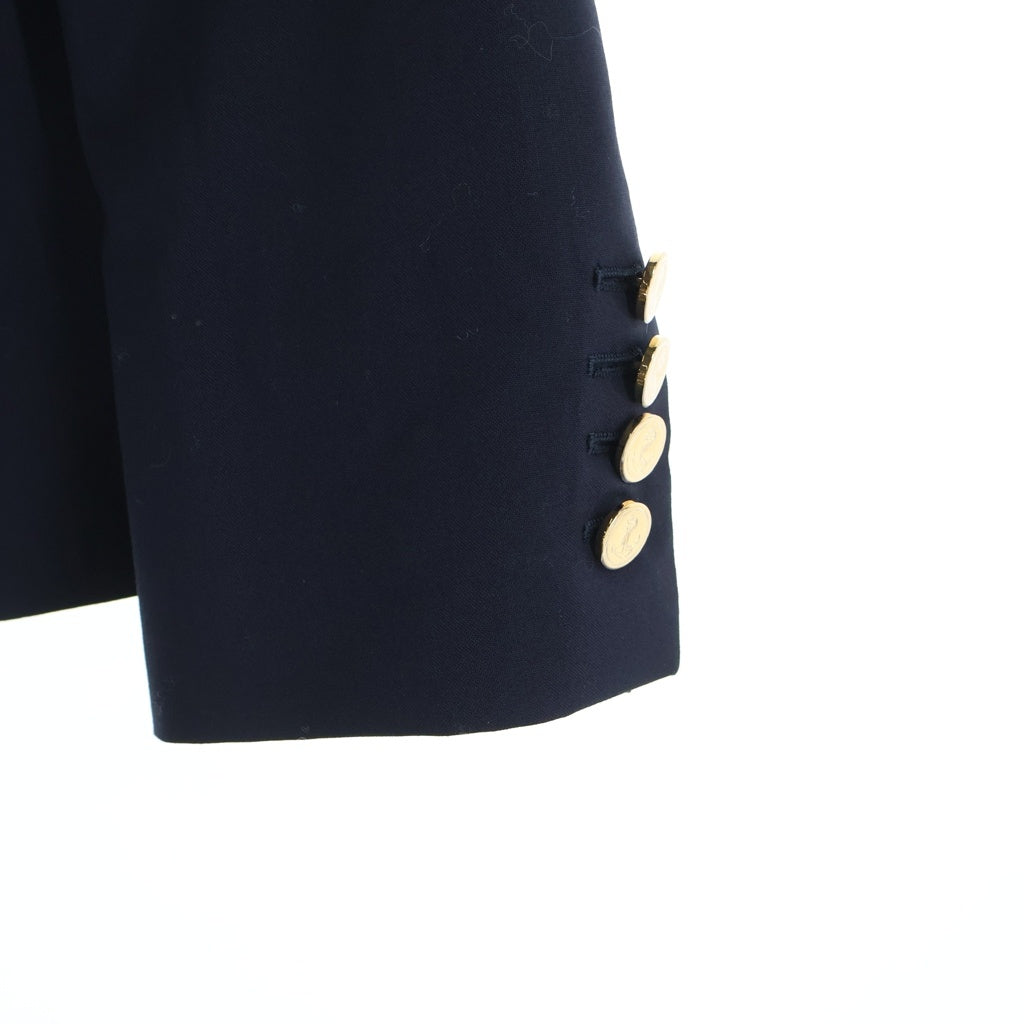 THOM BROWNE(トムブラウン) 4 Bar Blazer 金ボタン 4バー ブレザー ジャケット レディース ネイビー FBC010V06146415