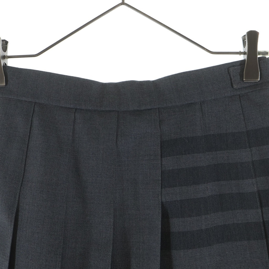 THOM BROWNE(トムブラウン) 4 Bar Pleats Skirt 4バー プリーツスカート レディース グレー FGC402A-04346
