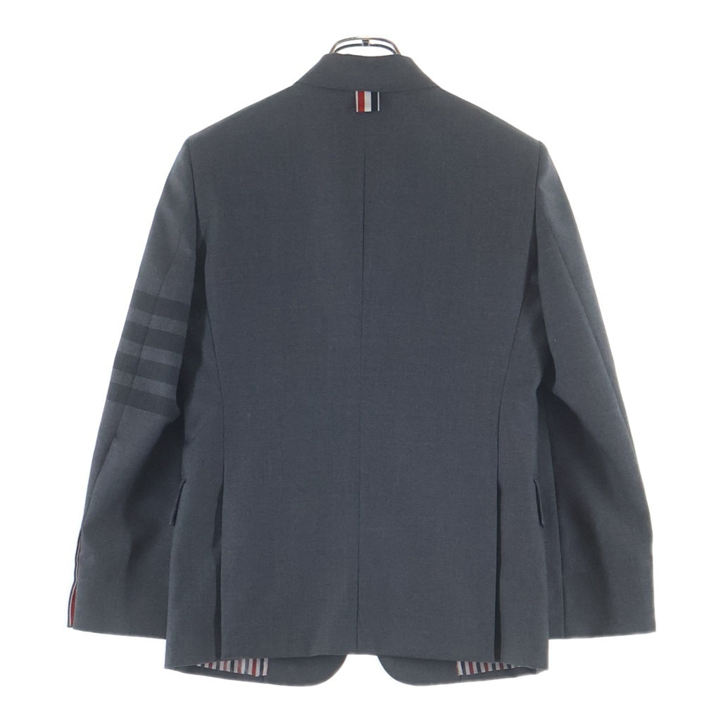THOM BROWNE(トムブラウン) 4 Bar Wool Blazer 4バー ウール ブレザージャケット レディース グレー FBC637A04346035