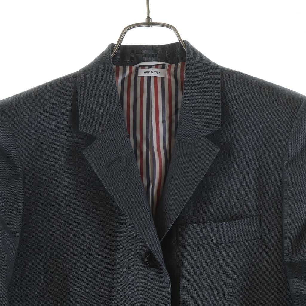 THOM BROWNE(トムブラウン) 4 Bar Wool Blazer 4バー ウール ブレザージャケット レディース グレー FBC637A04346035
