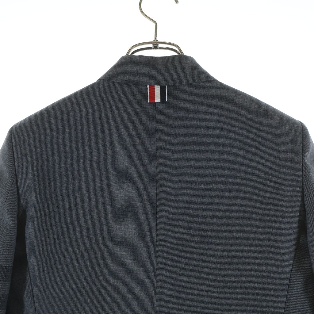 THOM BROWNE(トムブラウン) 4 Bar Wool Blazer 4バー ウール ブレザージャケット レディース グレー FBC637A04346035