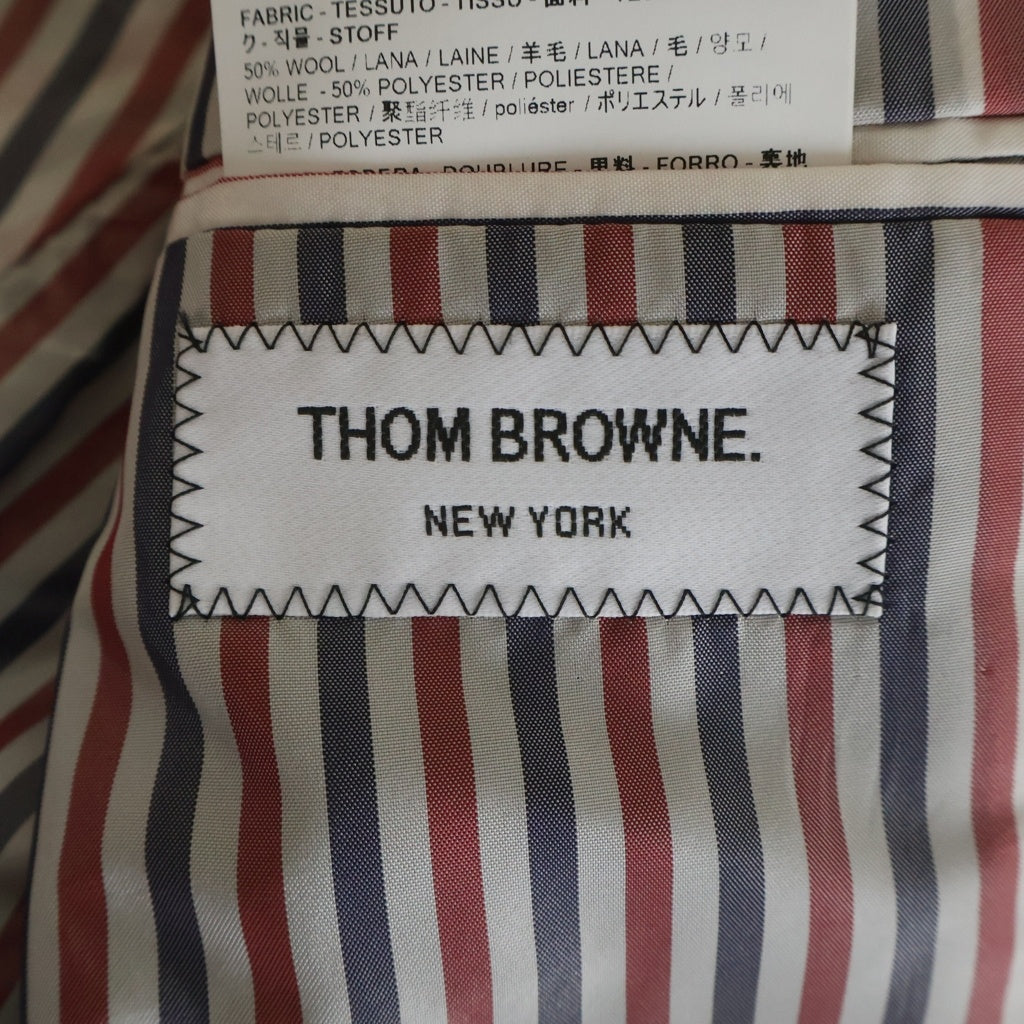 THOM BROWNE(トムブラウン) 4 Bar Wool Blazer 4バー ウール ブレザージャケット レディース グレー FBC637A04346035
