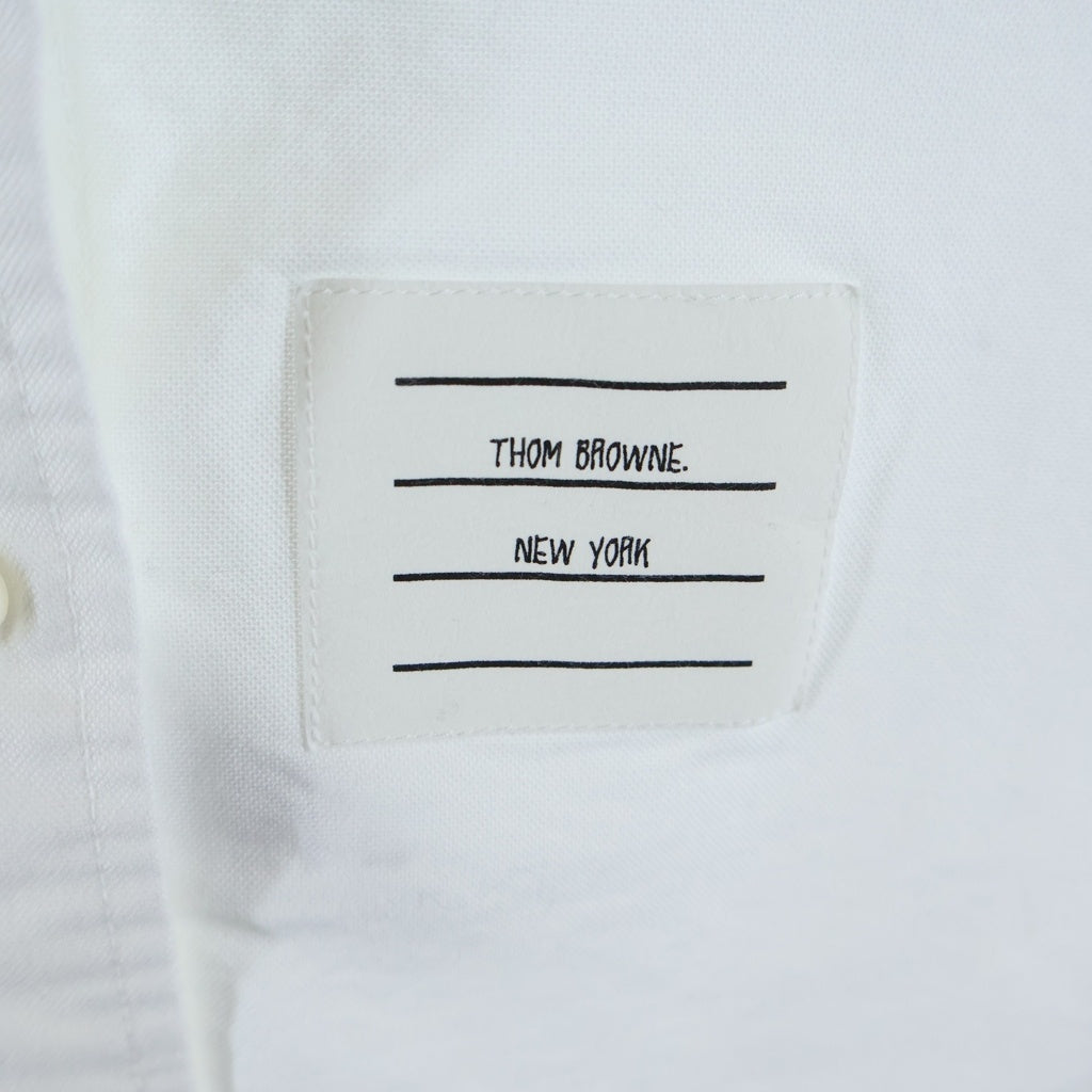 THOM BROWNE(トムブラウン) Tricolor Oxford L/S Shirt トリコロール オックスフォード 長袖シャツ ホワイト FLL019E-F0313 レディース