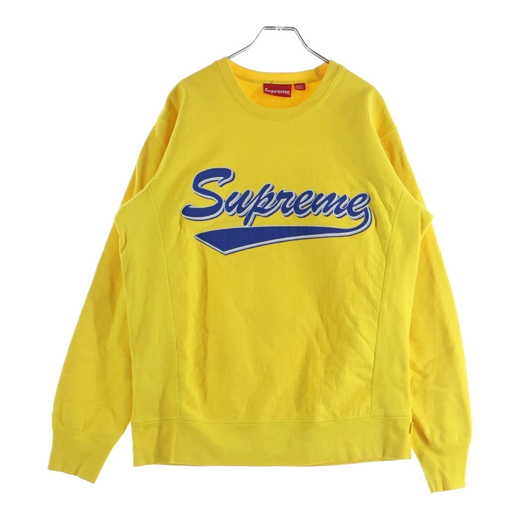 SUPREME(シュプリーム) 16AW Brush Script Crewneck ブラッシュスクリプト クルーネックスウェットトレーナー イエロー