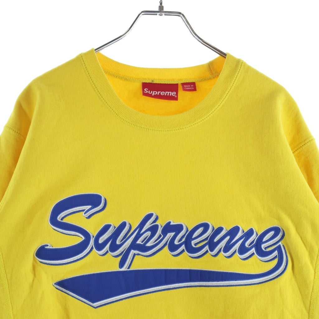 SUPREME(シュプリーム) 16AW Brush Script Crewneck ブラッシュスクリプト クルーネックスウェットトレーナー イエロー