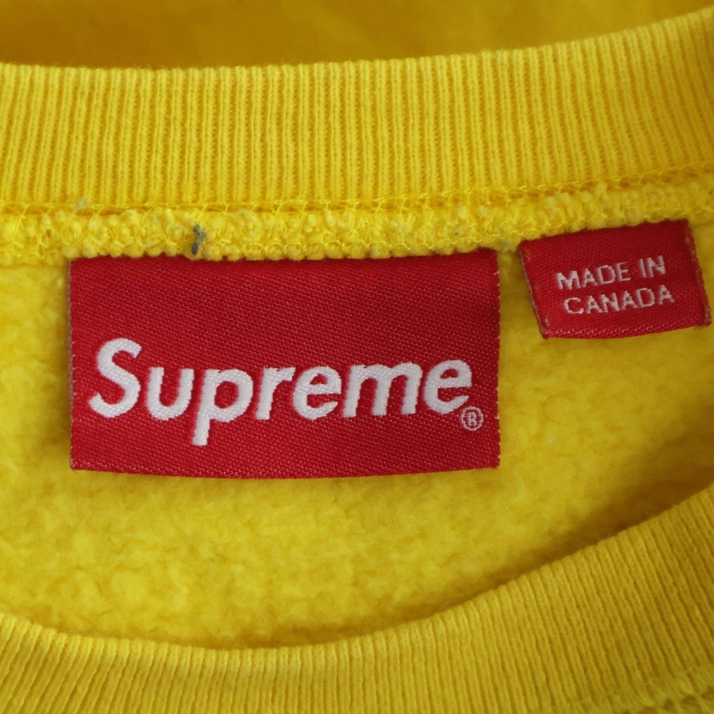 SUPREME(シュプリーム) 16AW Brush Script Crewneck ブラッシュスクリプト クルーネックスウェットトレーナー イエロー