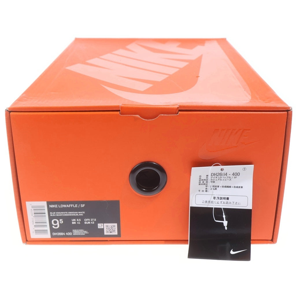NIKE(ナイキ) ×fragment design × sacai LD Waffle フラグメントデザイン サカイ LDワッフル ローカットスニーカー ネイビー US9.5/27.5cm DH2684-400