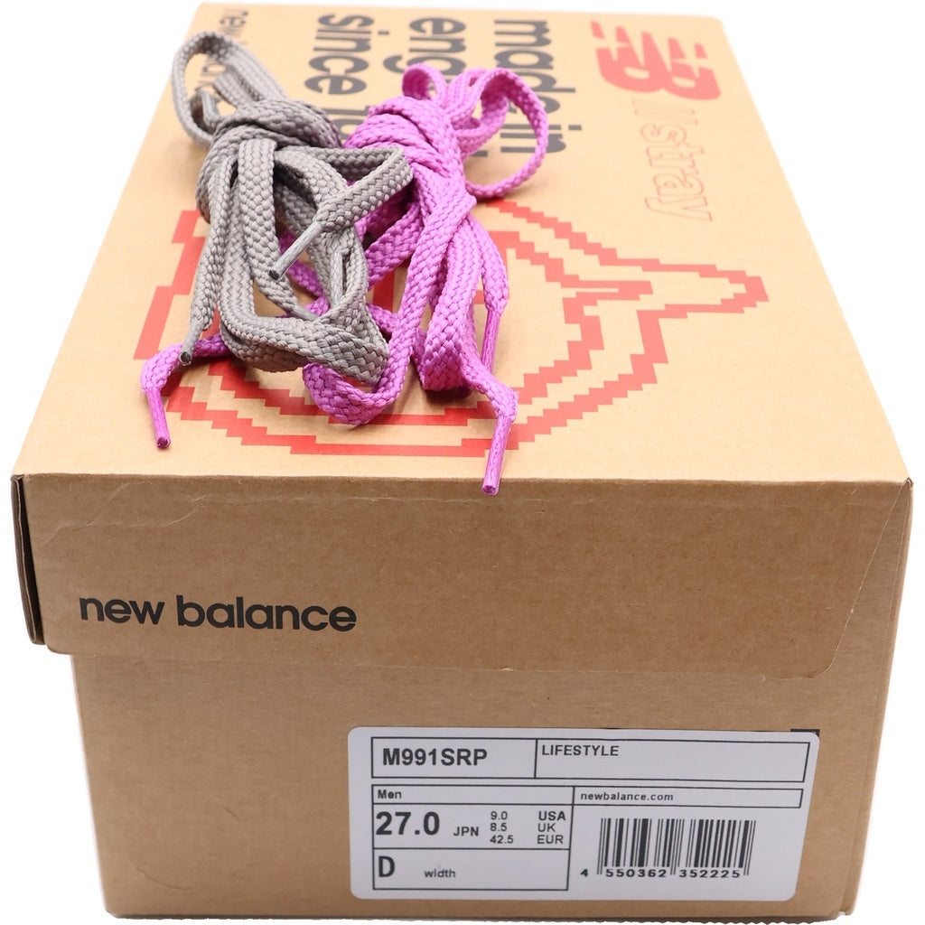 New Balance(ニューバランス) ×Stray Rats 991 ストレイ ラッツ M991SRP ローカットスニーカー ブラック US9/27cm