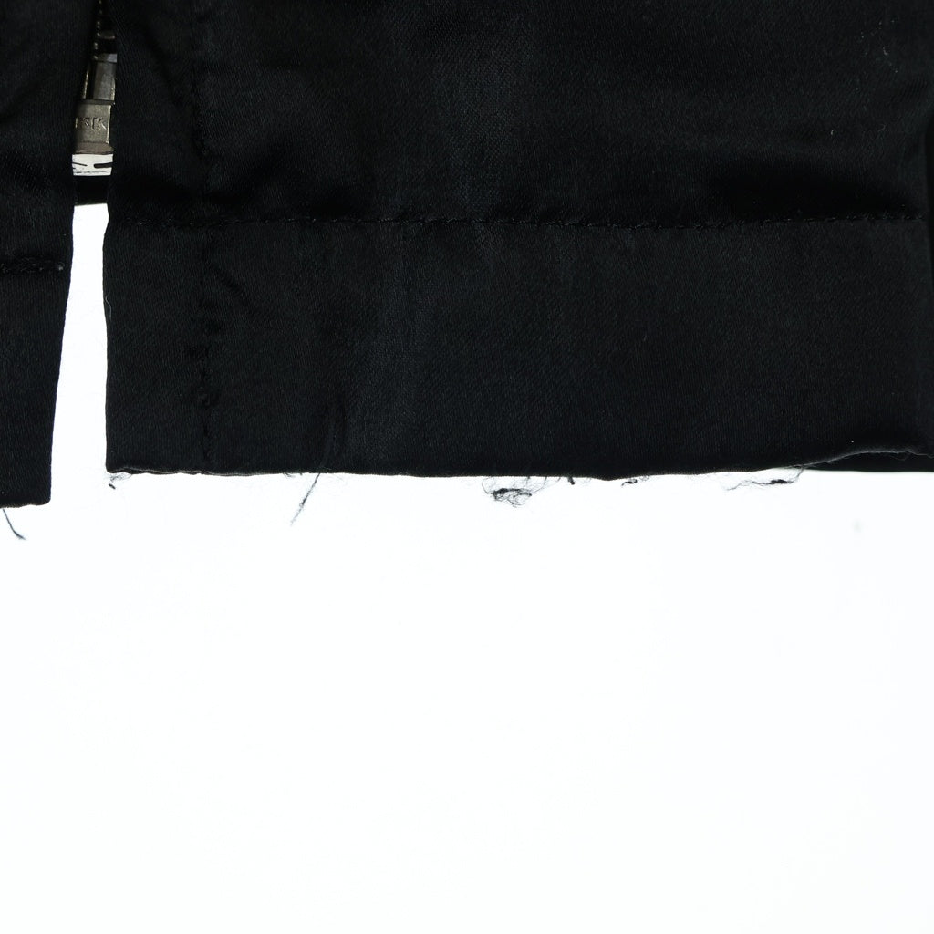 BLACK COMME des GARCONS(ブラックコムデギャルソン) 22AW ジップアップ サテン長袖シャツ ジャケット ブラック 1J-J032