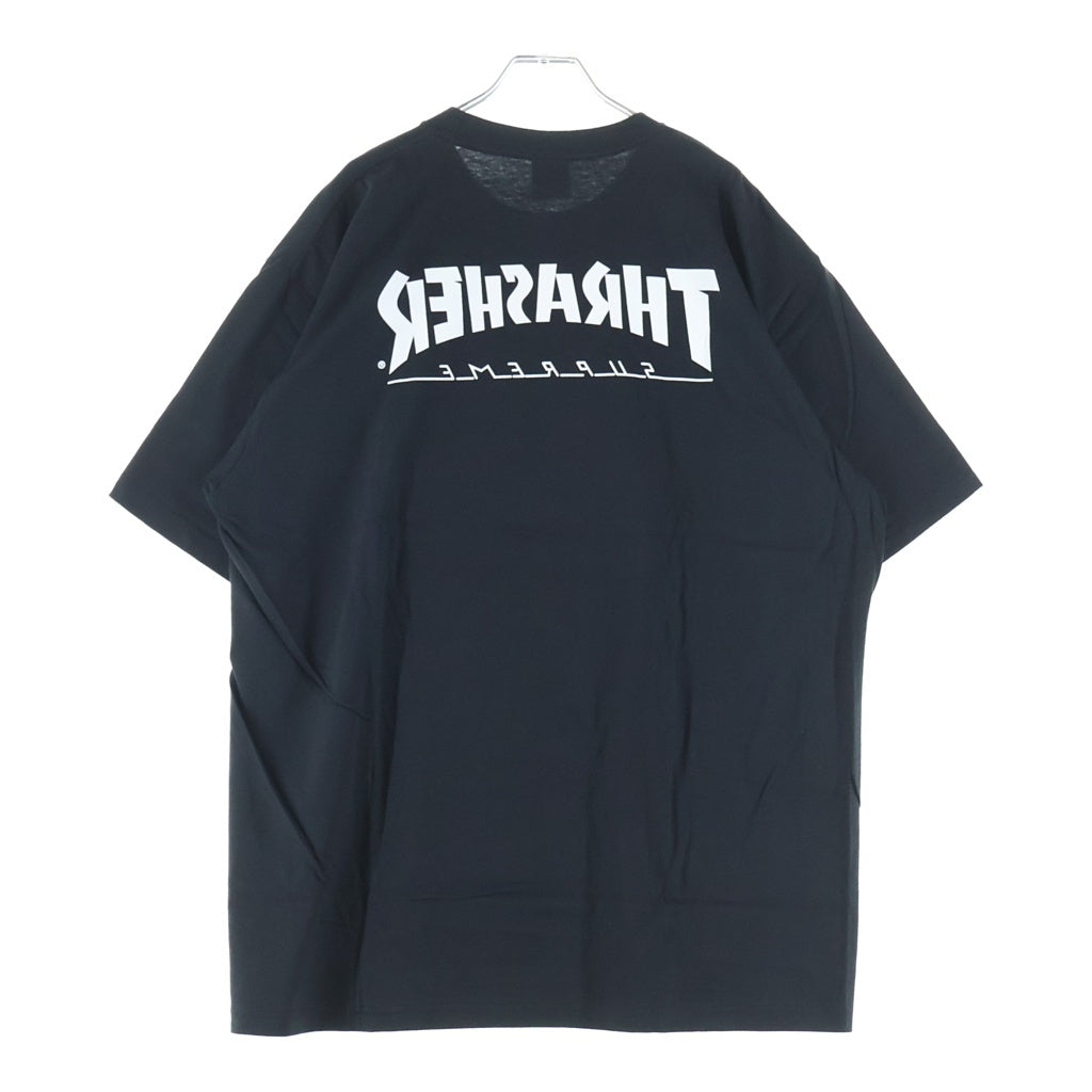 SUPREME(シュプリーム) 24AW ×Thrasher Harold Tee スラッシャー ハロルド フォトプリント クルーネック 半袖Tシャツ カットソー ブラック