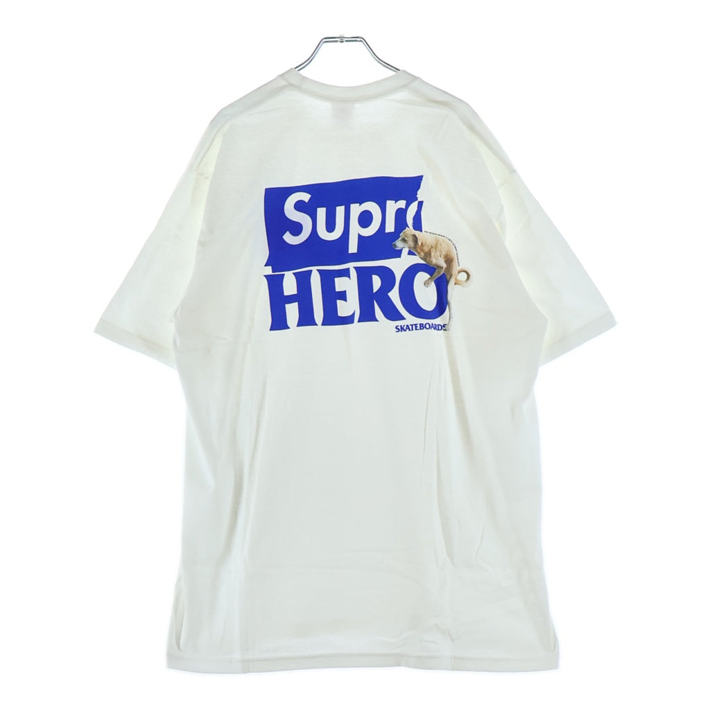 SUPREME(シュプリーム) 22SS ×ANTIHERO Dog Tee アンタイヒーロー ロゴプリント ドッグ クルーネック 半袖Tシャツ カットソー ホワイト