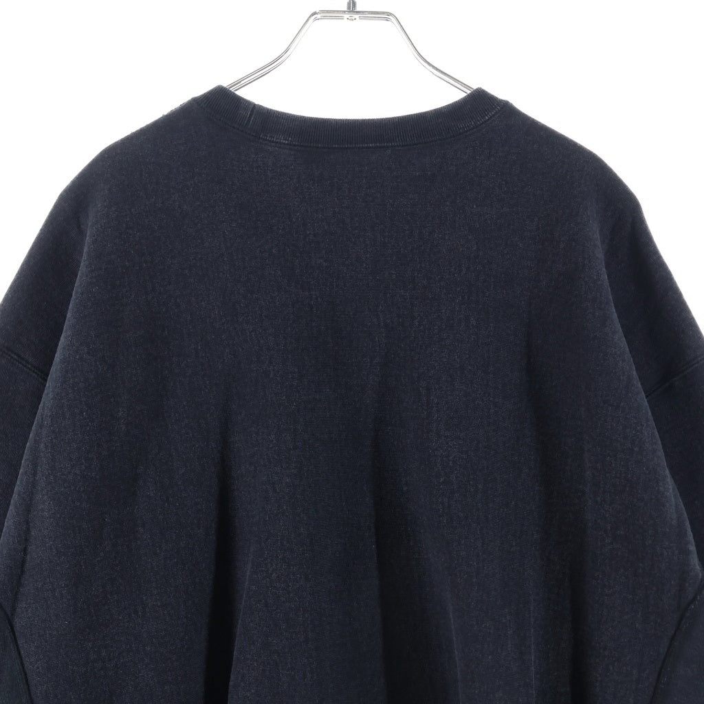 SUPREME(シュプリーム) 25SS Washed Box Logo Crewneck ウォッシュド加工 ボックスロゴ クルーネックスウェットトレーナー ブラック