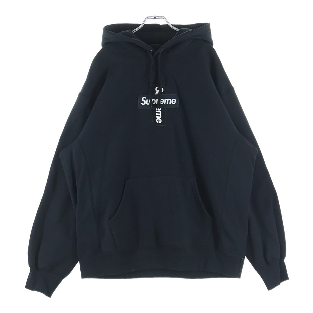 SUPREME(シュプリーム) 20AW Cross Box Logo Hooded Sweatshirt クロスボックスロゴ スウェット プルオーバーパーカー ブラック