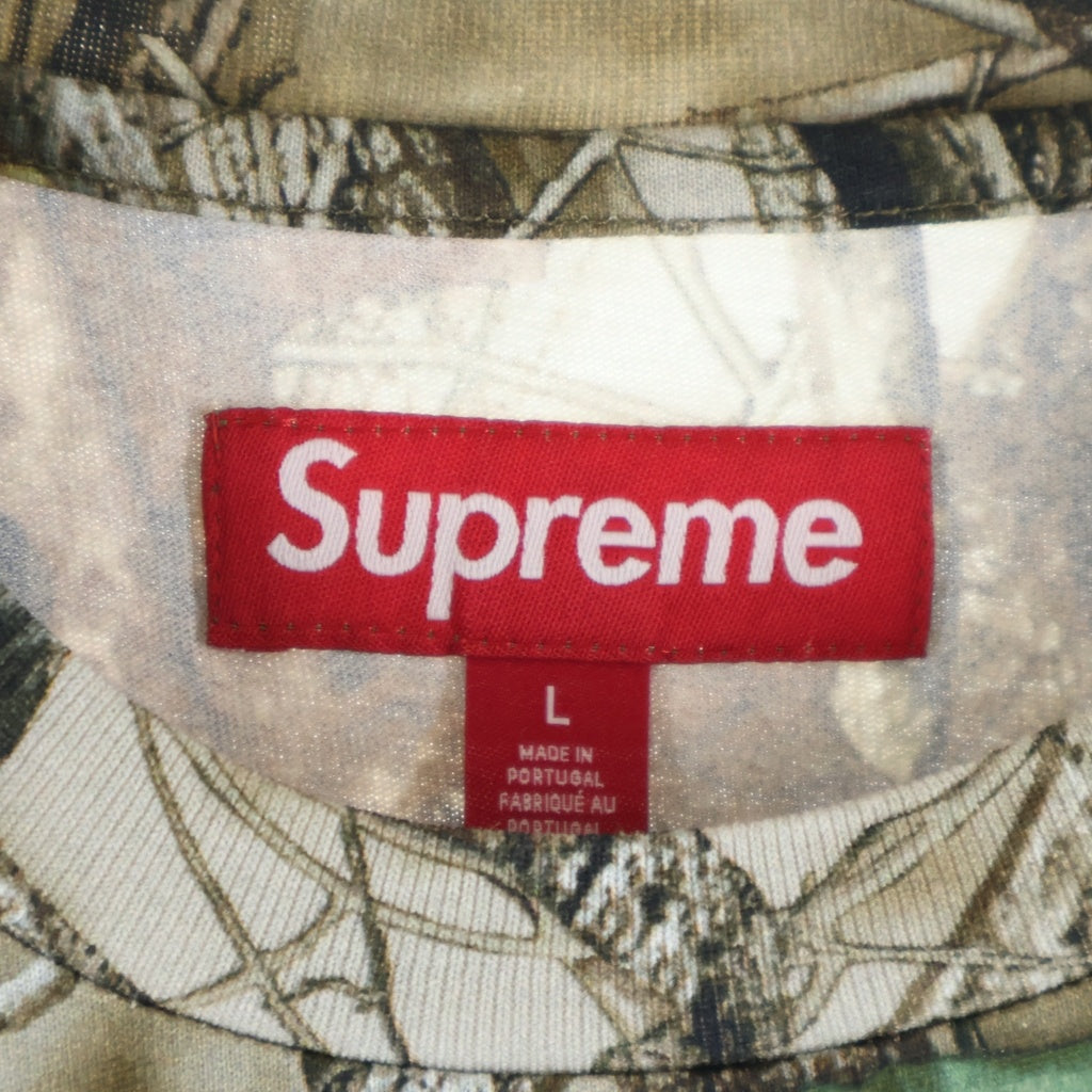 SUPREME(シュプリーム) 24AW Small Box Tee Camo スモールボックスロゴ ツリーカモ クルーネック 半袖Tシャツ カットソー ブラウン
