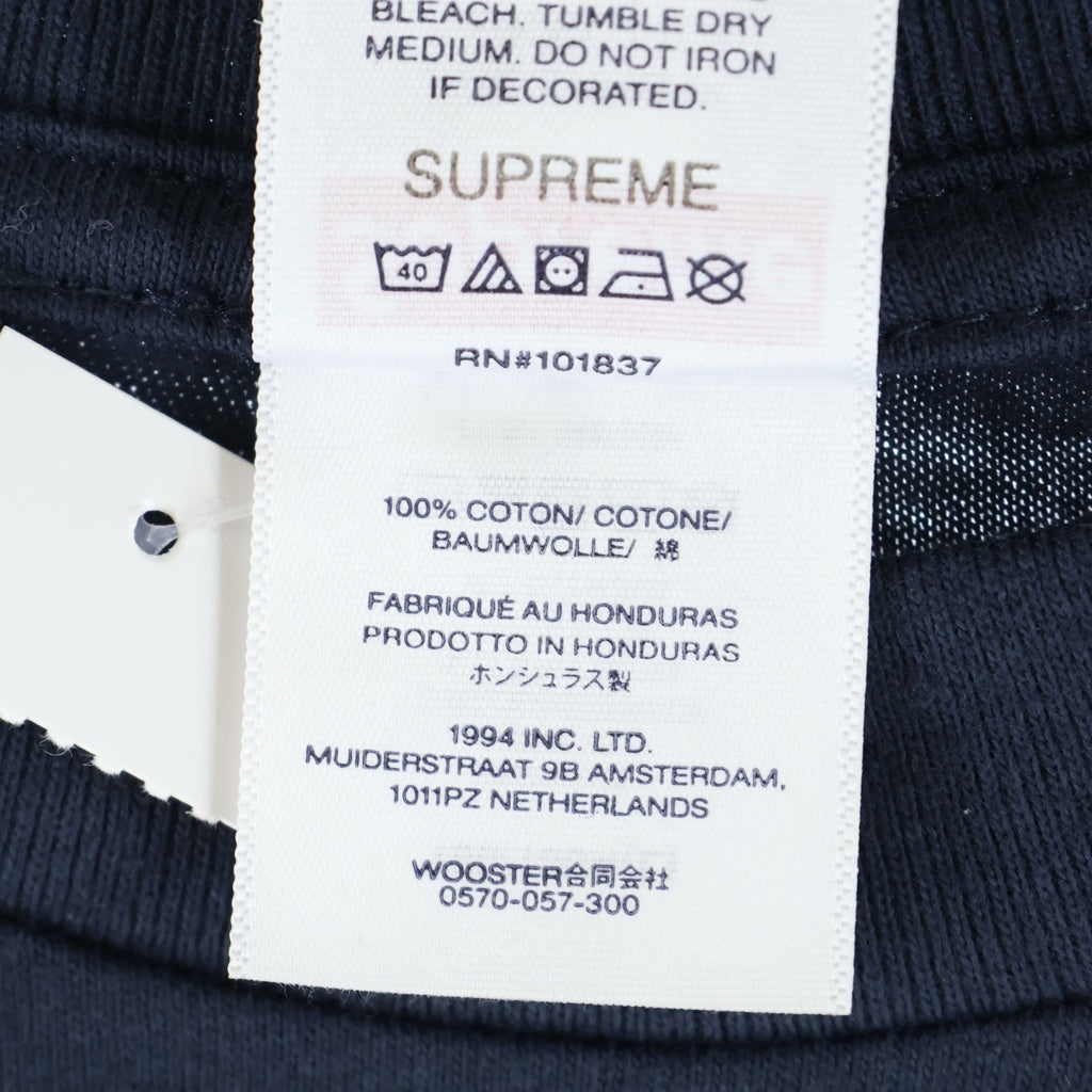 SUPREME(シュプリーム) 26SS Arabic Box Logo Tee アラビック ボックスロゴ クルーネック 半袖Tシャツ カットソー ネイビー