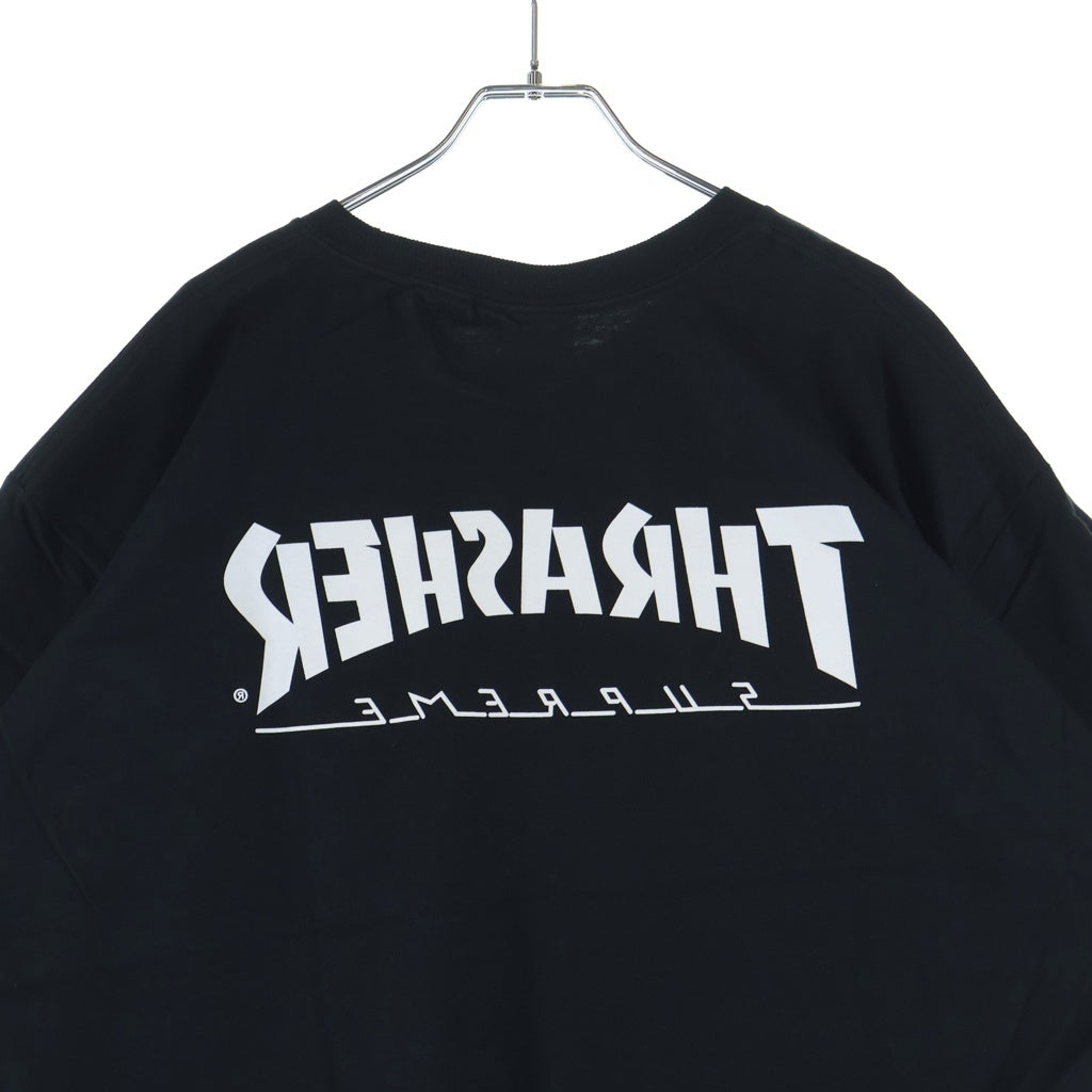 SUPREME(シュプリーム) 21AW ×Thrasher Game Tee スラッシャー ゲーム プリント クルーネック 半袖Tシャツ カットソー ブラック