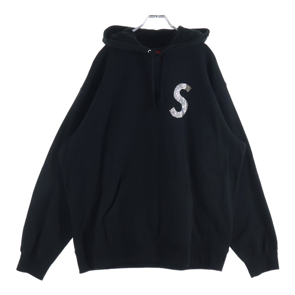 シュプリーム スワロフスキー Sロゴ スウェットプルオーバーパーカー サイズS SUPREME(シュプリーム) 21SS Swarovski S Logo Hooded Sweatshirt