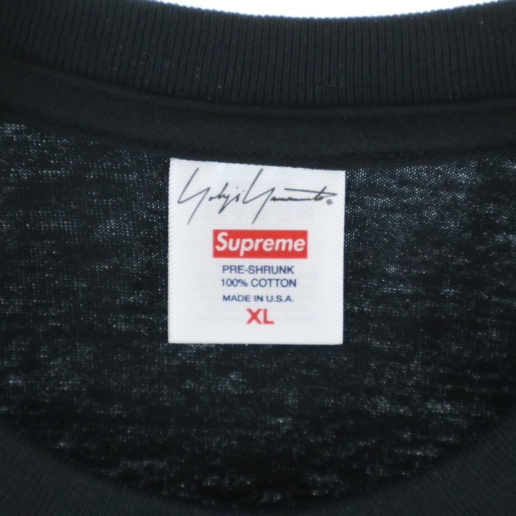 SUPREME(シュプリーム) 22AW ×Yohji Yamamoto Tekken Game Tee ヨウジヤマモト 鉄拳 テッケン ゲーム ロゴプリント クルーネック 半袖Tシャツ カットソー ブラック